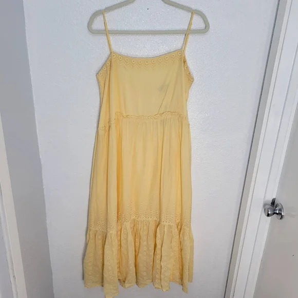 J Crew Sorrento dress in cotton voile CK827 Size M Yellow NWT - Picture 5 of 11